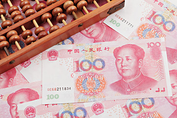 Image showing abacus and china rmb