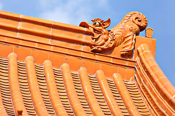 Image showing Chinese temple roof