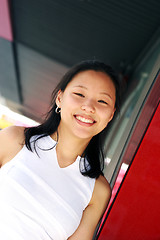 Image showing Korean woman with a wide smile