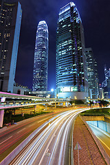 Image showing traffic through downtown HongKong