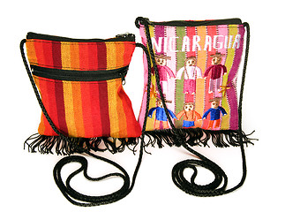 Image showing woven bag purse made in Nicaragua