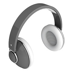 Image showing Gray headphones
