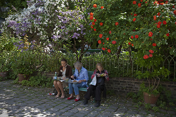 Image showing Lunch break in the park