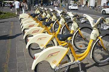 Image showing Milan bikes