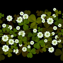 Image showing A seamless clover design