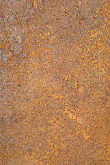 Image showing Closeup of rusty metal tin surface background.