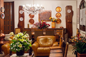 Image showing Lounge indoor furniture old style