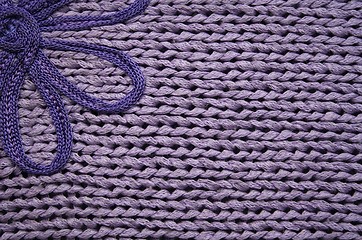 Image showing Lilac knitted fabric can use as background