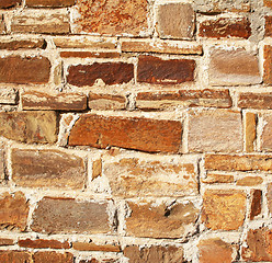 Image showing Abstract old colorful stone wall as background 