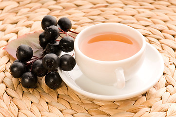 Image showing Black chokeberry tea