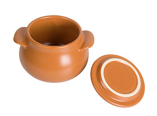 Image showing Empty clay pot