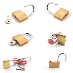 Image showing money and padlock