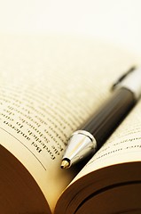 Image showing book and pen