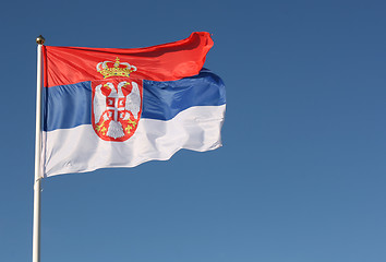 Image showing Serbian flag