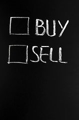 Image showing Buy and sell