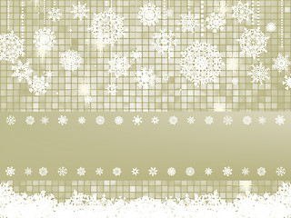 Image showing Elegant Christmas with snowflakes. EPS 8