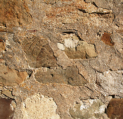 Image showing Abstract old colorful stone wall as background 