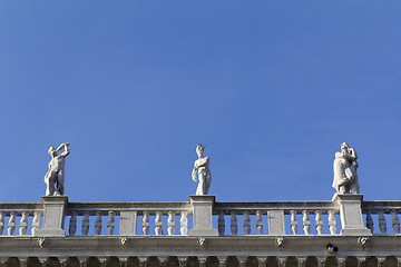 Image showing Three statues in St Mark's Square