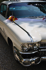 Image showing Old wedding car