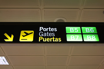 Image showing Airport sign