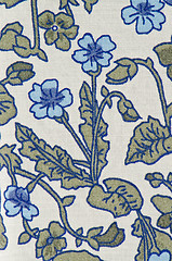 Image showing Flower textile pattern