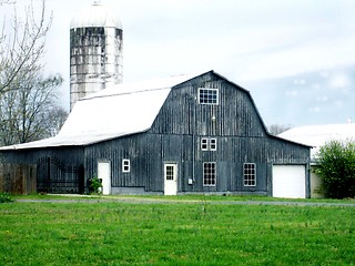 Image showing Grey barn