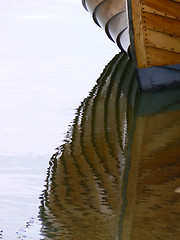 Image showing Boat reflection