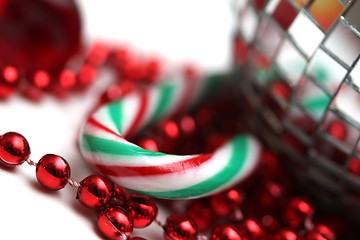 Image showing candy cane decoration