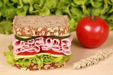 Image showing Ham Sandwich