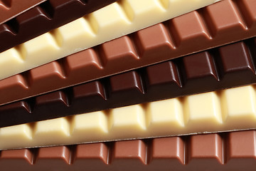 Image showing Stack of chocolate