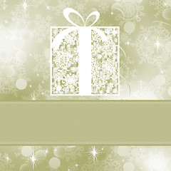 Image showing Christmas card template. EPS 8