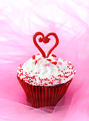 Image showing Cupcake for Valentine