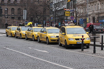 Image showing Taxi in the Prague