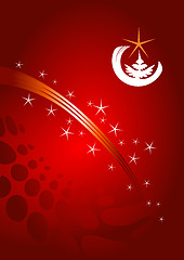 Image showing Red Christmas template