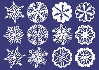 Image showing Paper snowflakes