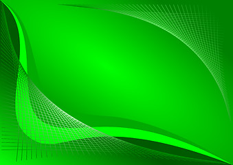 Image showing Green abstract background design