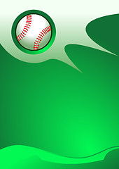 Image showing Vector baseball background