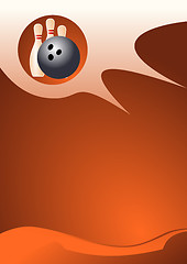 Image showing Vector illustration of bowling vector