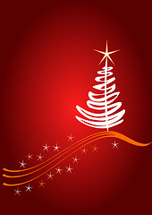 Image showing Red Christmas template