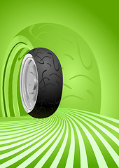 Image showing Motorcycle tire