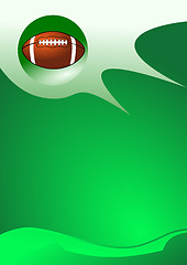 Image showing American football sport background