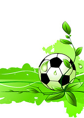 Image showing Vector soccer background