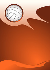 Image showing Volleyball sport background