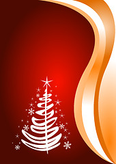 Image showing Red Christmas template