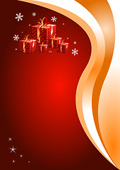 Image showing Christmas Gift page, vector