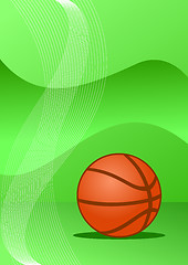 Image showing Vector basketball background