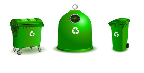 Image showing Recycle bins