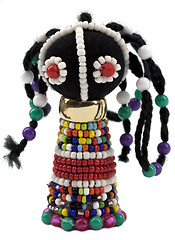 Image showing African bead figurine