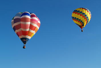 Image showing two hot air balloons