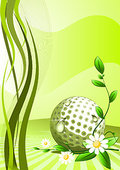 Image showing Vector golf background